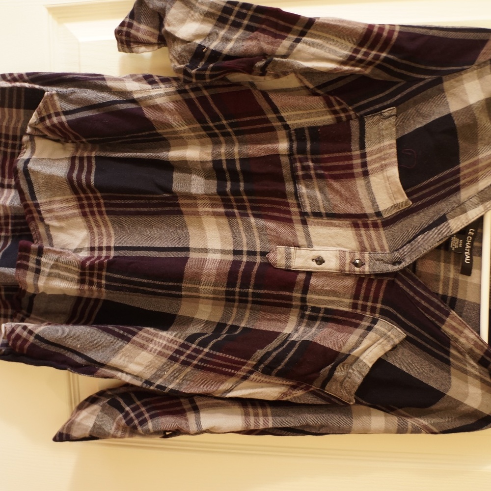 soft plaid tunic
